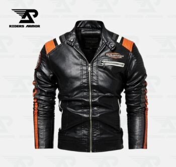 RetroRider Men's Vintage Motorcycle Leather Jacket
