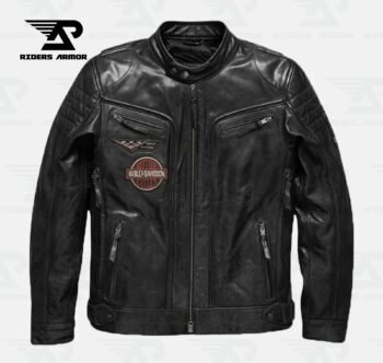 SteelRider Black HD Leather Jacket for Men