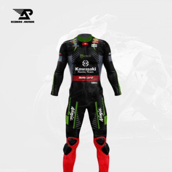 Kawasaki Tom Sykes 2018 Real Leather Motorcycle Suit