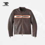 Victory Lane II Men's Java Brown Leather Jacket